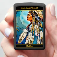 Tribal Design Fire: Native Patterns Zippo Lighter