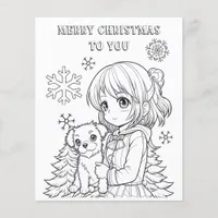 Color Me Christmas Paper for Kids