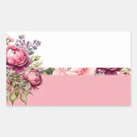 Pink Cottage Floral Sticker