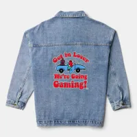 Fun Get In Loser Going Gaming Cartoon Denim Jacket