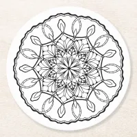 Lovely Mandala Adult Coloring Coaster