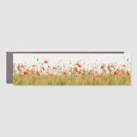 Just Poppies | Pretty Floral Photo Car Magnet