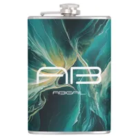 Shades of Blue: Ocean Dreams Personalizable Flask