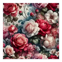 Timeless Rose Floral Charm Poster