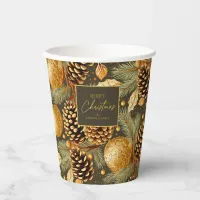 Earth Tones Christmas Pattern#29 ID1009 Paper Cups
