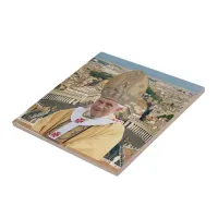 Pope Benedict XVI with the Vatican City Ceramic Tile