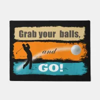 Funny Golf Grab Your Balls ID466 Doormat