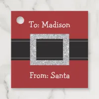 Santa Belt Personalized Christmas Gift Tags