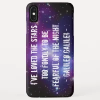 Galileo Quote Galaxy Cluster iPhone XS Max Case