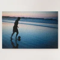 Beach Soccer at Dawn Jigsaw Puzzle