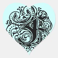 Monarchia "F" Heart Sticker