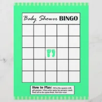 Double Sided Baby Shower Game BINGO/Daddy Flyer