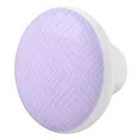 Geometric Diamond Bathroom Lilac Ceramic Knob