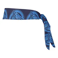 Azure Symphony: The Electric Triad Tie Headband