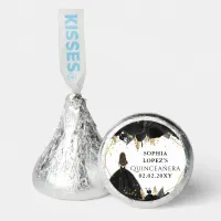 Black Gold Floral Princess Quinceanera    Hershey®'s Kisses®