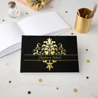 Dramatic and Elegant Foil Guest Book