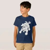 Charcoal Pencil Dog Kid's T-Shirt
