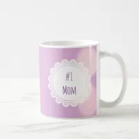 Purple #1 Mom  Mothers Day Coffee Mug