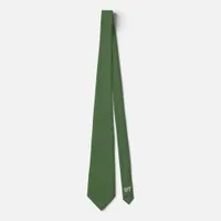 Personalised Green Finch Wedding Groom Neck Tie