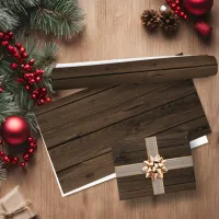 Rustic Wood Background Wrapping Paper Sheets