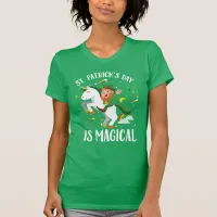 St. Patrick's Day Is Magical Leprechaun Unicorn T-Shirt