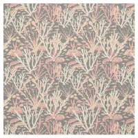 Great Barrier Reef Pattern on Grey Fabric