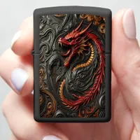 Red Dragon Artistic Art Zippo Lighter