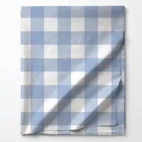 Soft Blue and White Buffalo Plaid Pattern Fabric