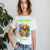 Majestic Golden Retriever With Trophy and Stars T-Shirt