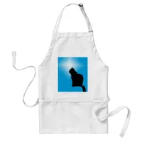 Apron - Black Cat Silhouette and Star