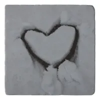 Winter Love - Heart in Snow Trivet