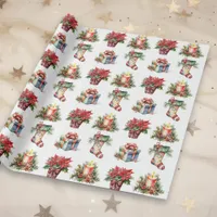 Watercolor Christmas  Patterns Wrapping Paper