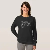 Gothic Basic Witch Costume Star Modern Halloween T-Shirt