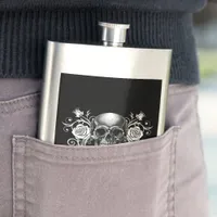 Elegant, Romantic Goth Flask