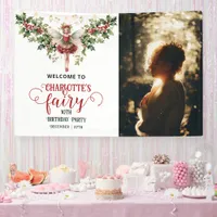 Holly Berry December Birth Flower Fairy Birthday Banner