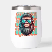 Vintage Squatch Retro Style Comic Pop Art Thermal Wine Tumbler