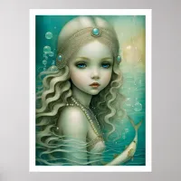 Mermaid and Jewels Poster
