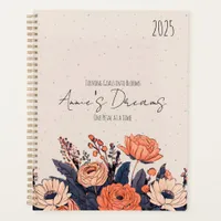 Elegant Custom Floral Design with Name & Message Planner