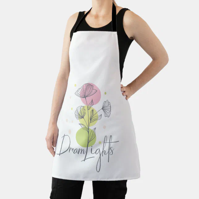 Dream Lights Floral Pastel Colors Apron