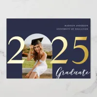 Modern Arch | Foil Photo Graduation Announcement