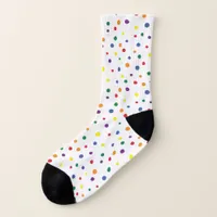 Rainbow Polka Dots Socks