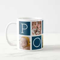 Custom Poppy Grandfather 5 Photo Collage  Coffee Mug