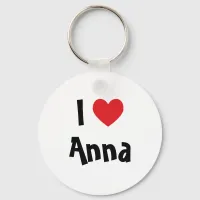 I Love Anna Keychain