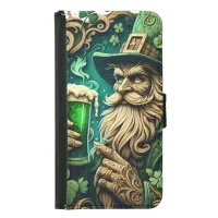 Enchanted Evening of Ale A Leprechauns Toast  Samsung Galaxy S5 Wallet Case