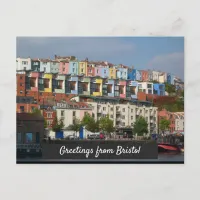 Greetings from Bristol Harbourside Houses Postcard