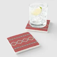 Southwest Mesas Red and Turquoise Stone Coaster