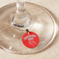 ID Tag 'Mirror Hog' Wine Glass Charm