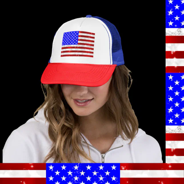 4th of July Celebration - USA flag Trucker Hat