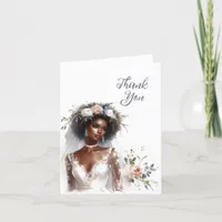 Elegant and Gracious Bridal Shower Thank You Card