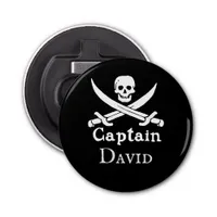 Personalized Pirate Captain Bottle Opener